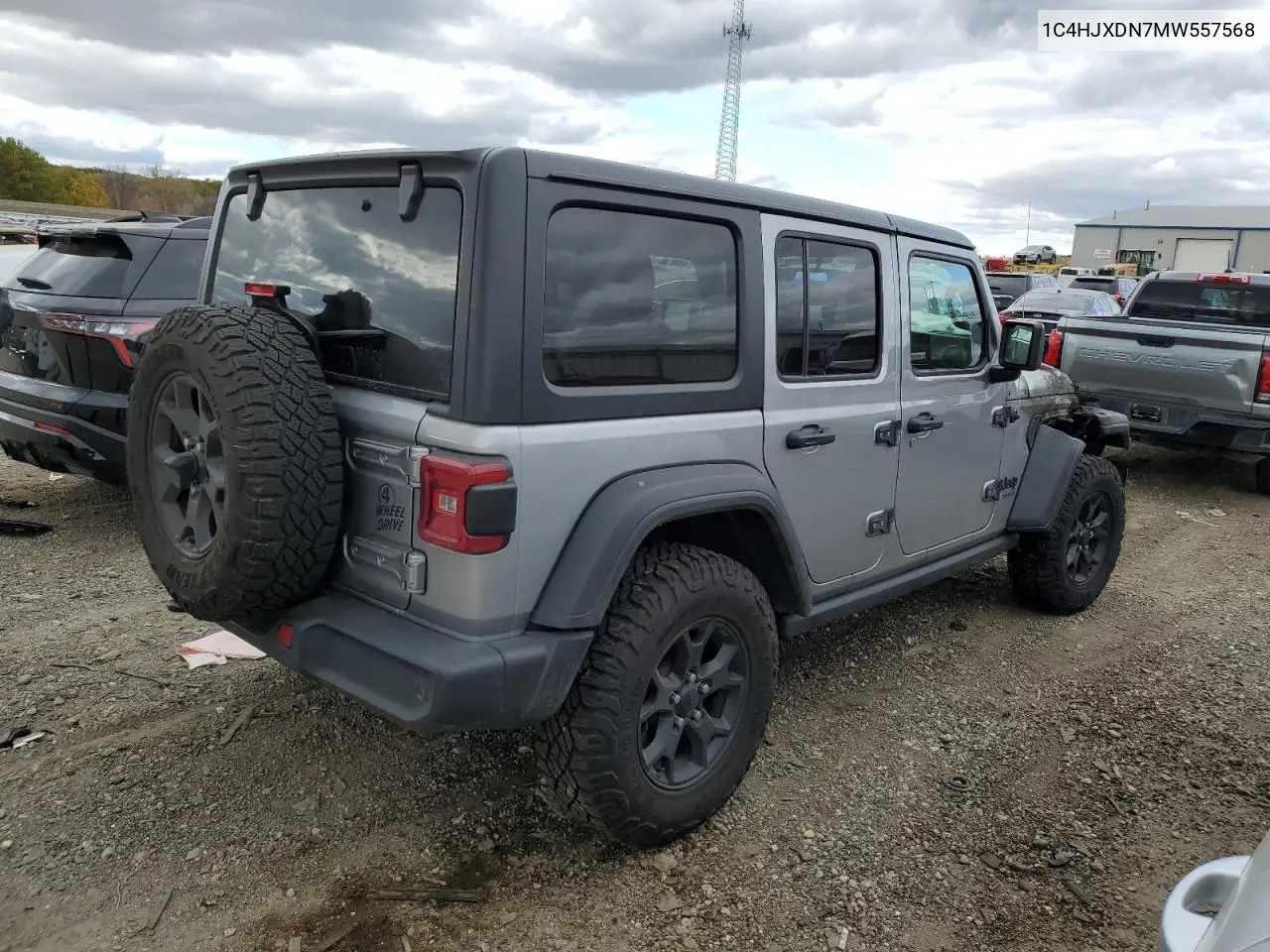 1C4HJXDN7MW557568 2021 Jeep Wrangler Unlimited Sport