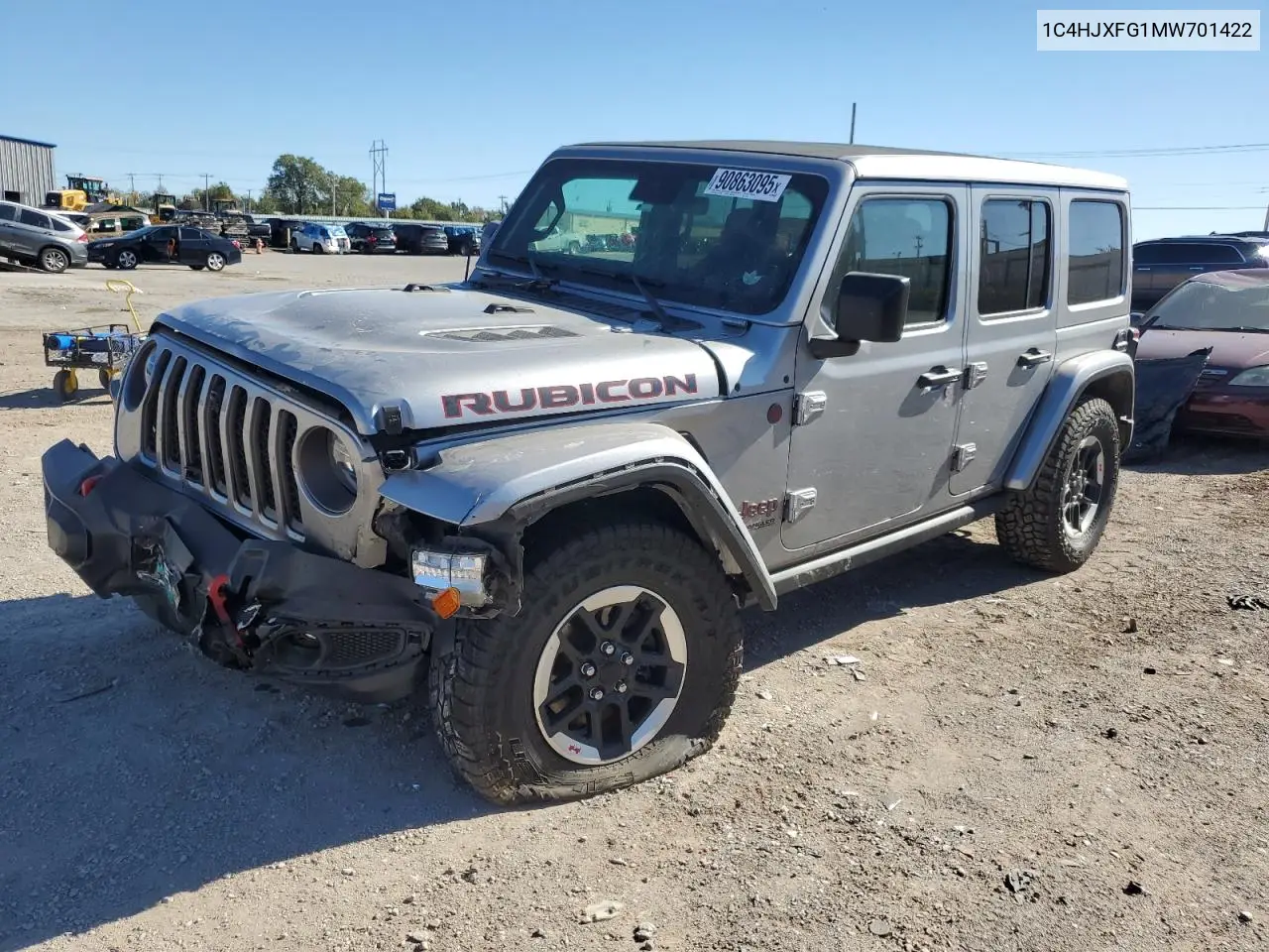1C4HJXFG1MW701422 2021 Jeep Wrangler Unlimited Rubicon