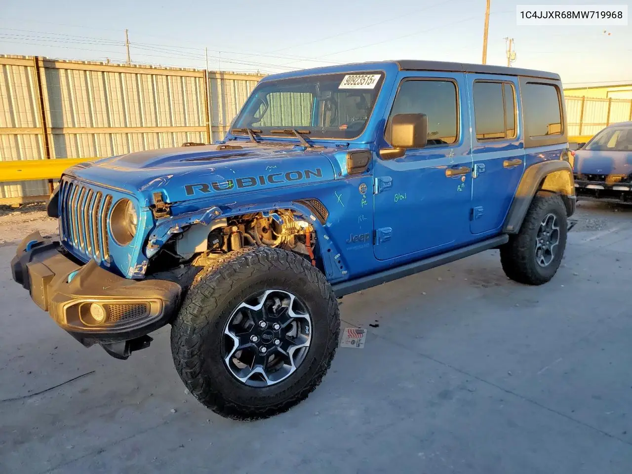 1C4JJXR68MW719968 2021 Jeep Wrangler Unlimited Rubicon 4Xe