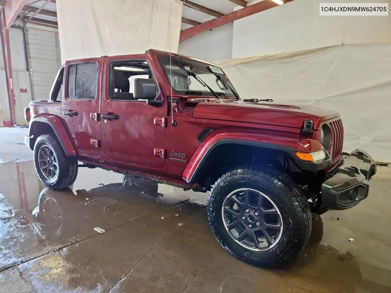 1C4HJXDN9MW624705 2021 Jeep Wrangler Unlimited Sport
