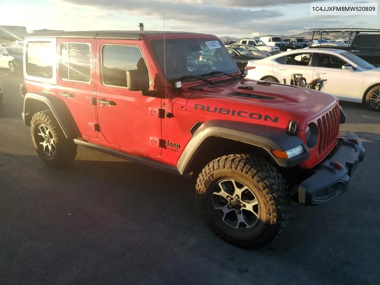 1C4JJXFM8MW520809 2021 Jeep Wrangler Unlimited Rubicon