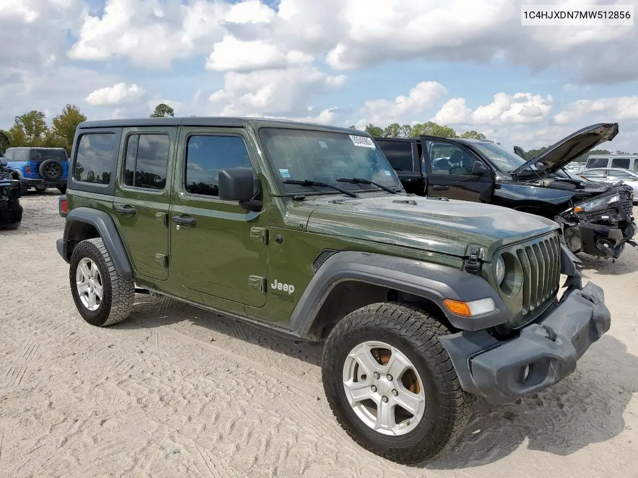 1C4HJXDN7MW512856 2021 Jeep Wrangler Unlimited Sport