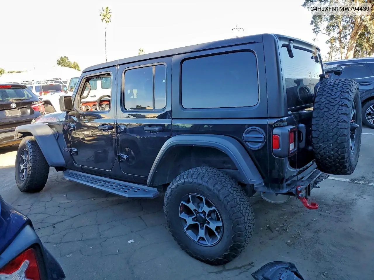 1C4HJXFN1MW794439 2021 Jeep Wrangler Unlimited Rubicon