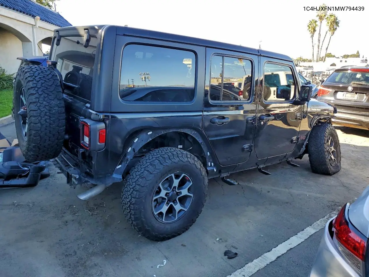 1C4HJXFN1MW794439 2021 Jeep Wrangler Unlimited Rubicon