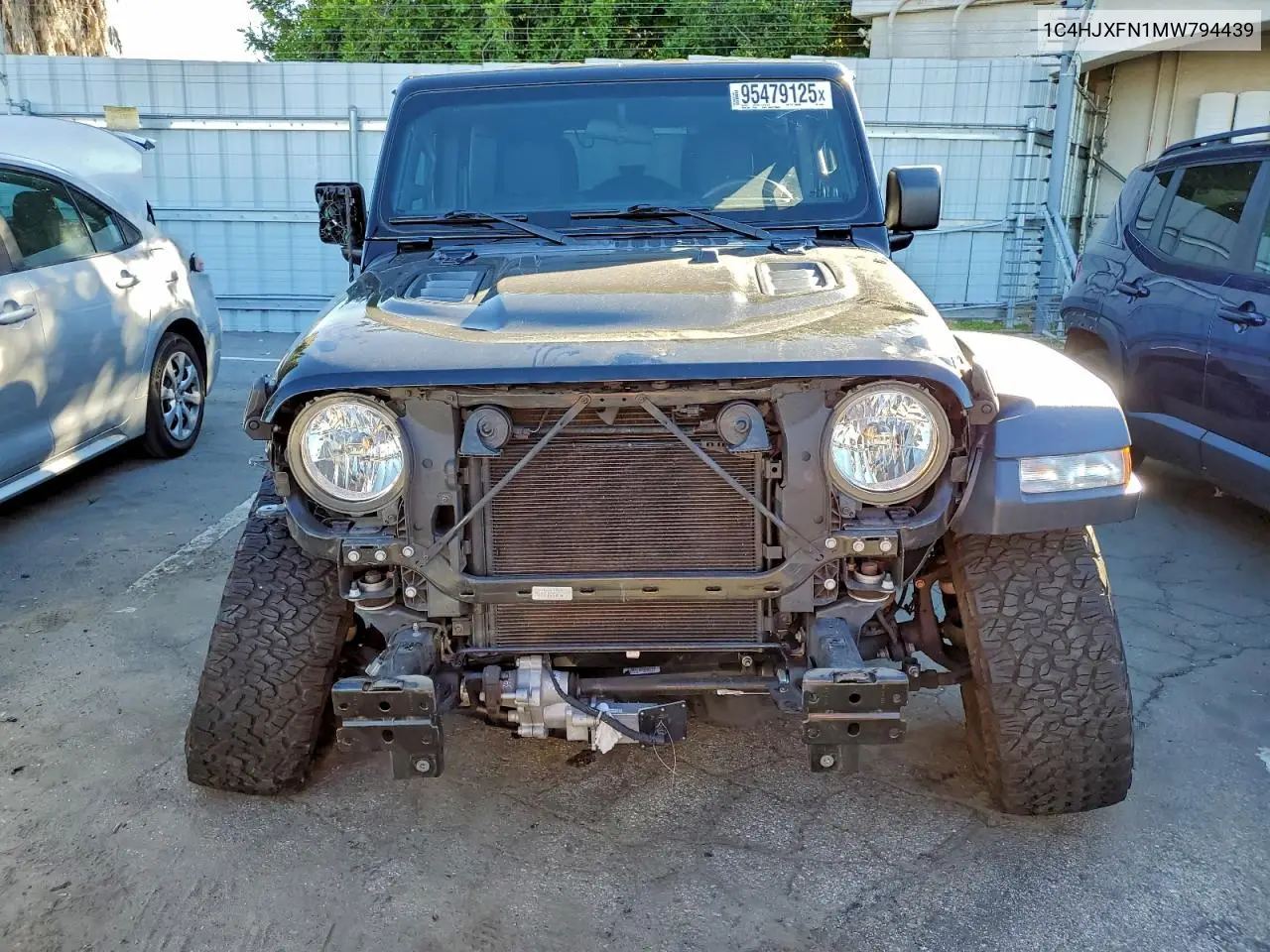 1C4HJXFN1MW794439 2021 Jeep Wrangler Unlimited Rubicon