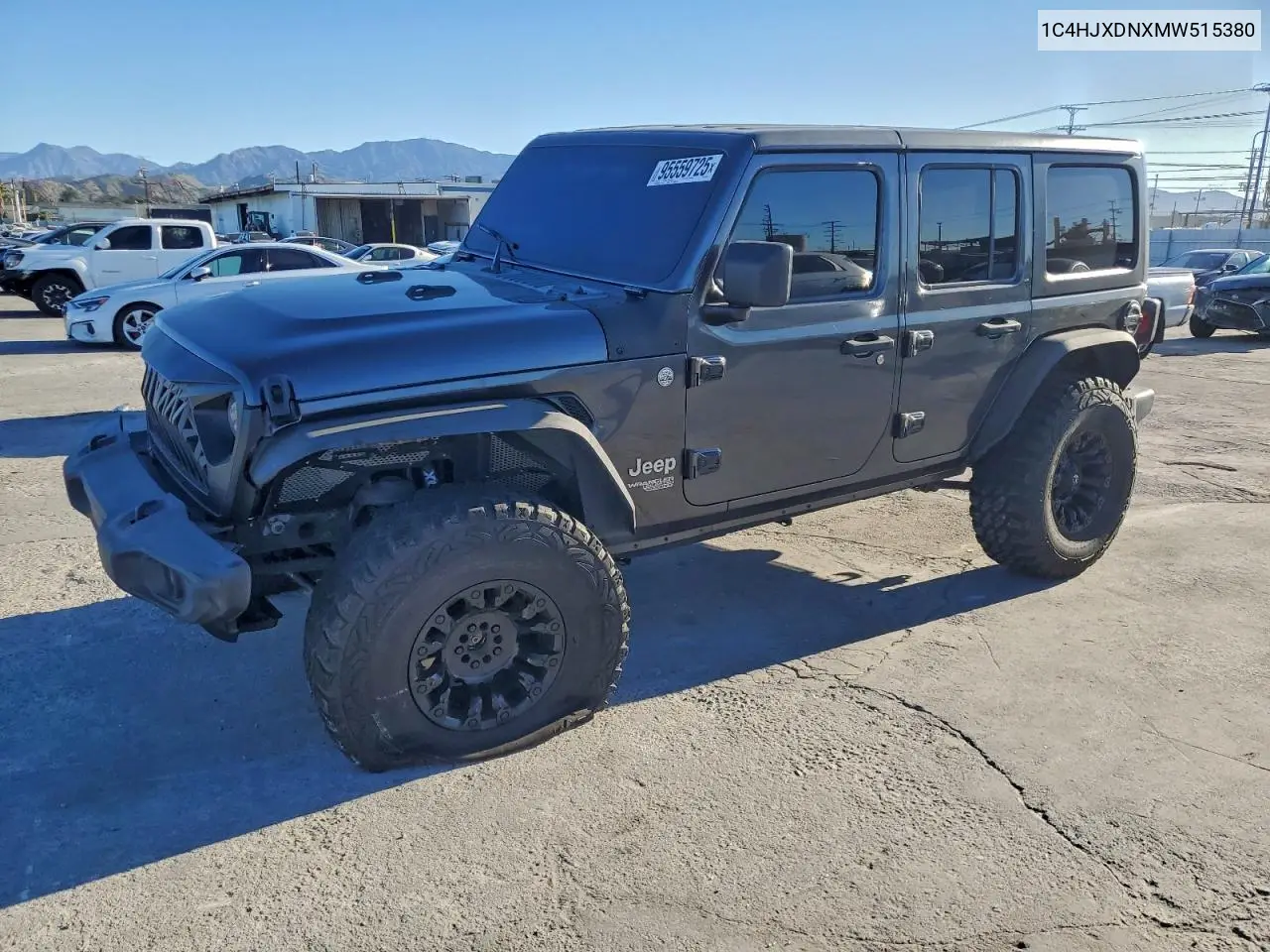 1C4HJXDNXMW515380 2021 Jeep Wrangler Unlimited Sport