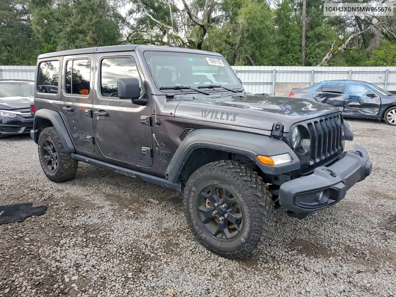 1C4HJXDN5MW865676 2021 Jeep Wrangler Unlimited Sport