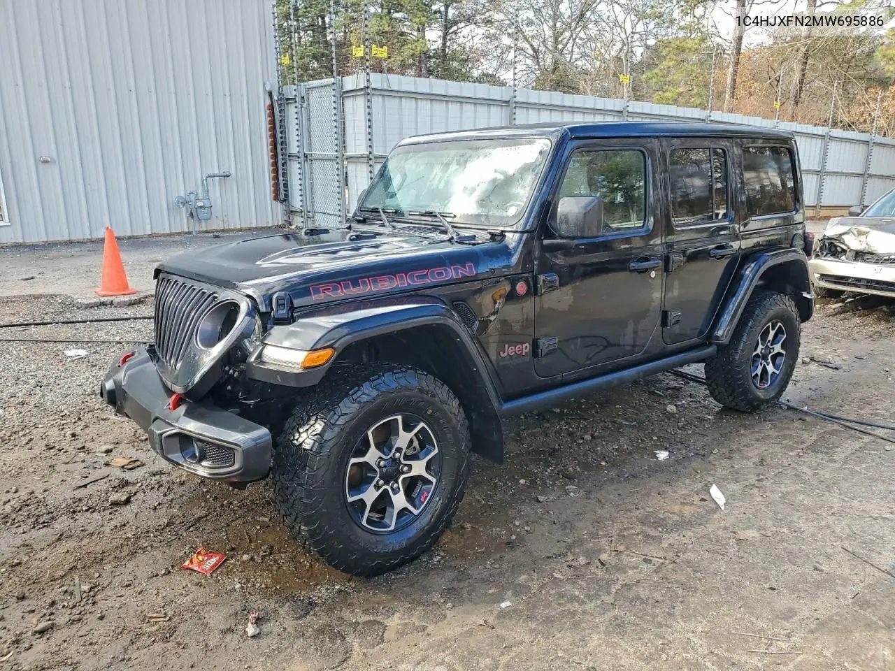 1C4HJXFN2MW695886 2021 Jeep Wrangler Unlimited Rubicon