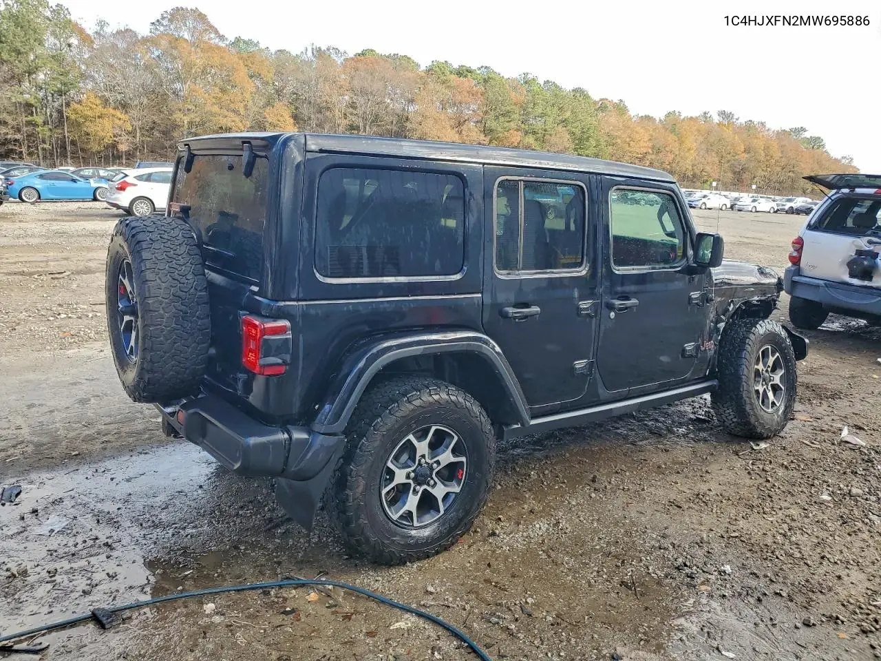 1C4HJXFN2MW695886 2021 Jeep Wrangler Unlimited Rubicon