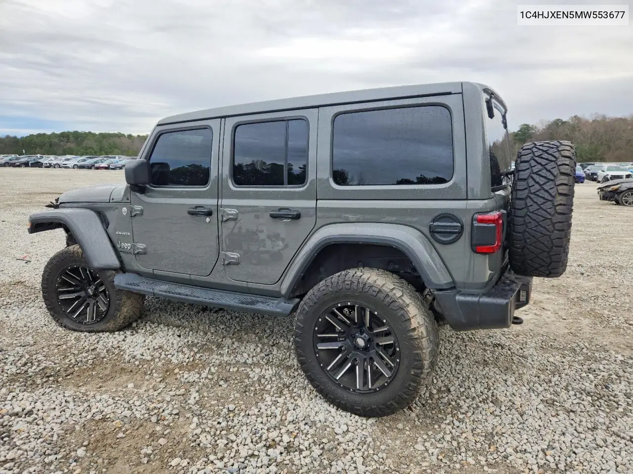 1C4HJXEN5MW553677 2021 Jeep Wrangler Unlimited Sahara