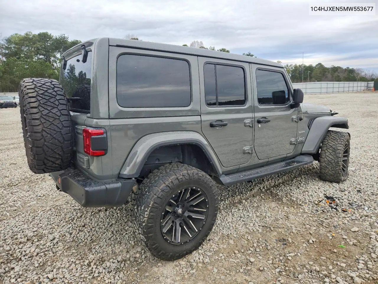 1C4HJXEN5MW553677 2021 Jeep Wrangler Unlimited Sahara