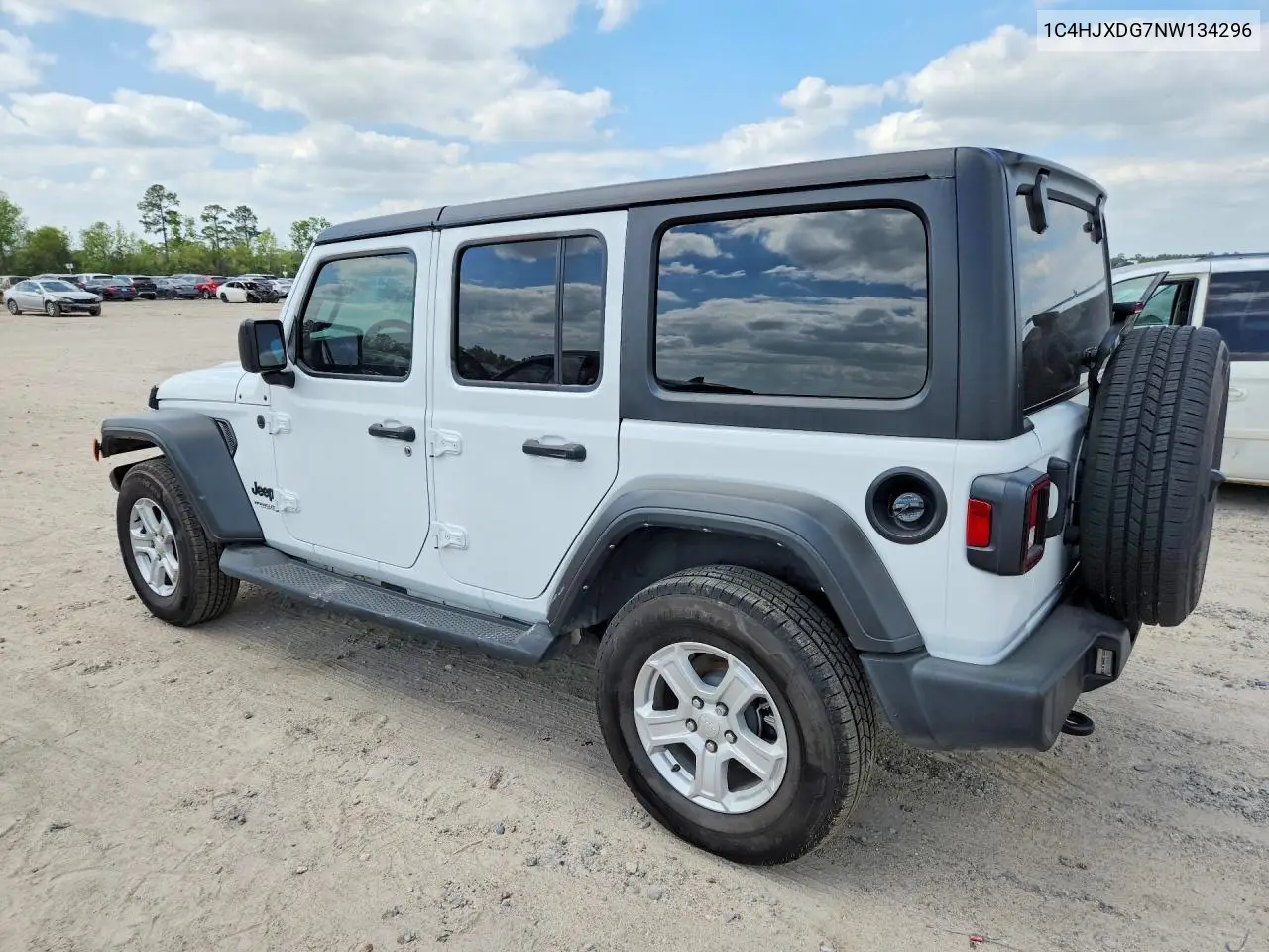 1C4HJXDG7NW134296 2022 Jeep Wrangler Unlimited Sport