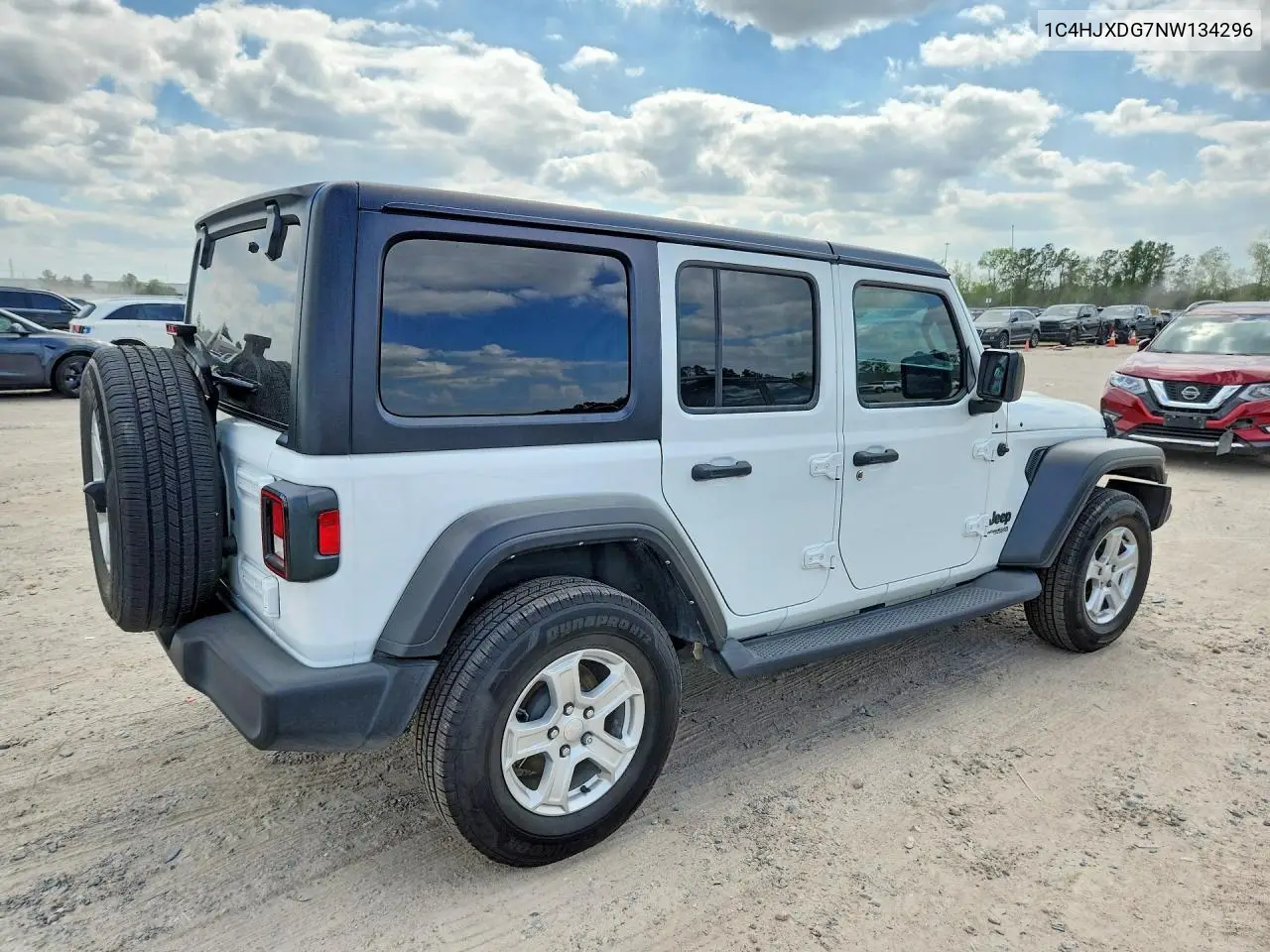 1C4HJXDG7NW134296 2022 Jeep Wrangler Unlimited Sport