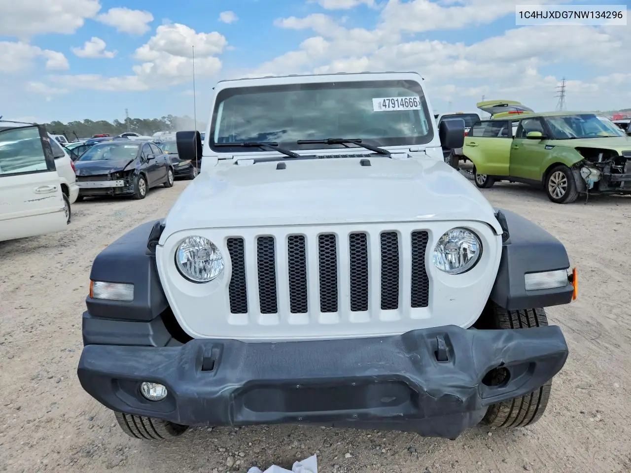 1C4HJXDG7NW134296 2022 Jeep Wrangler Unlimited Sport