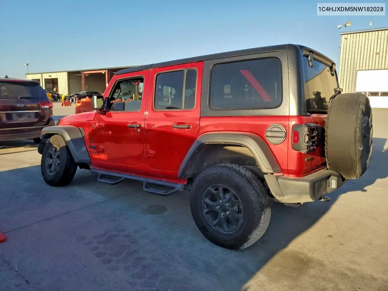 1C4HJXDM5NW182028 2022 Jeep Wrangler Unlimited Sport