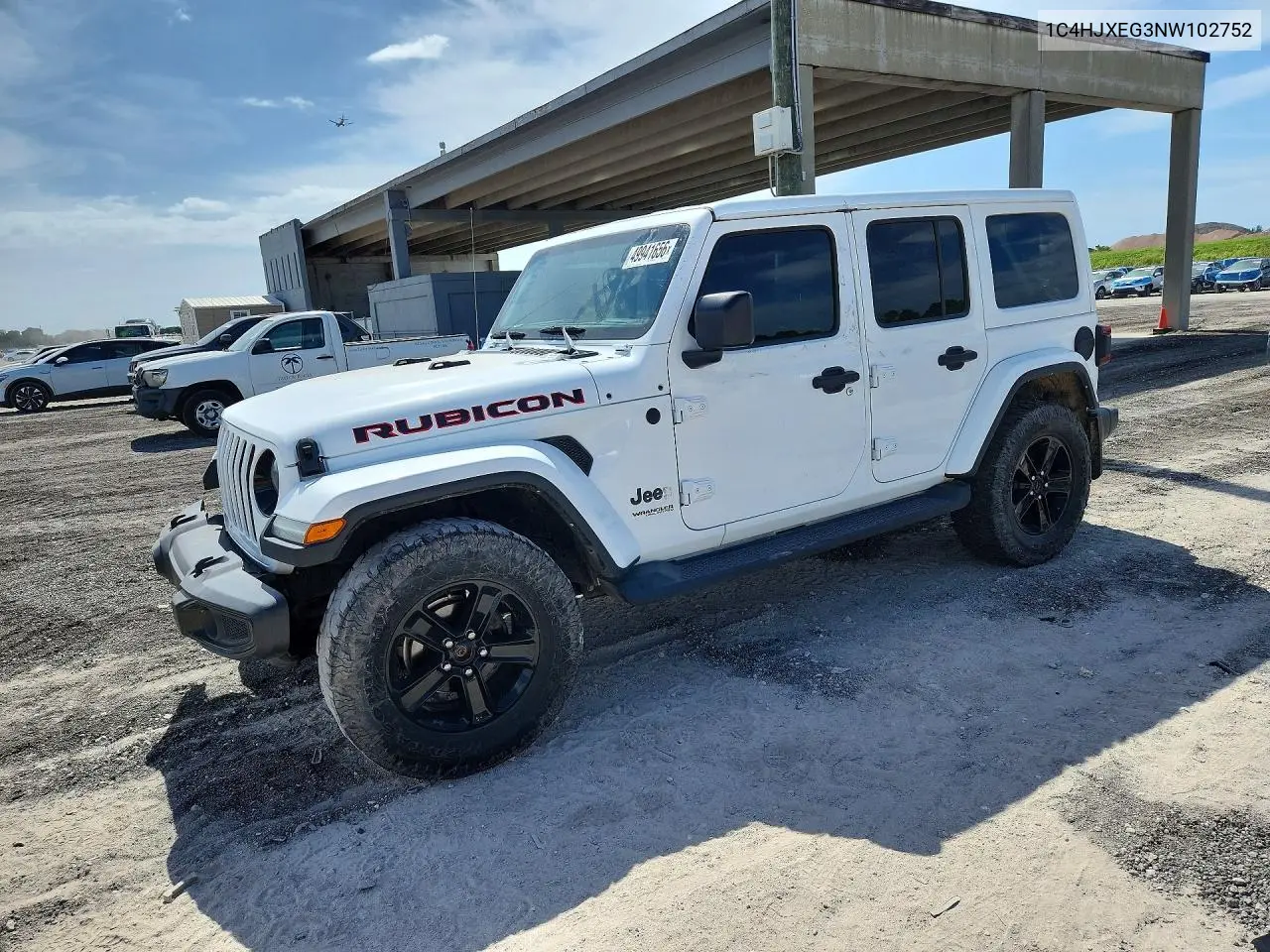 1C4HJXEG3NW102752 2022 Jeep Wrangler Unlimited Sahara