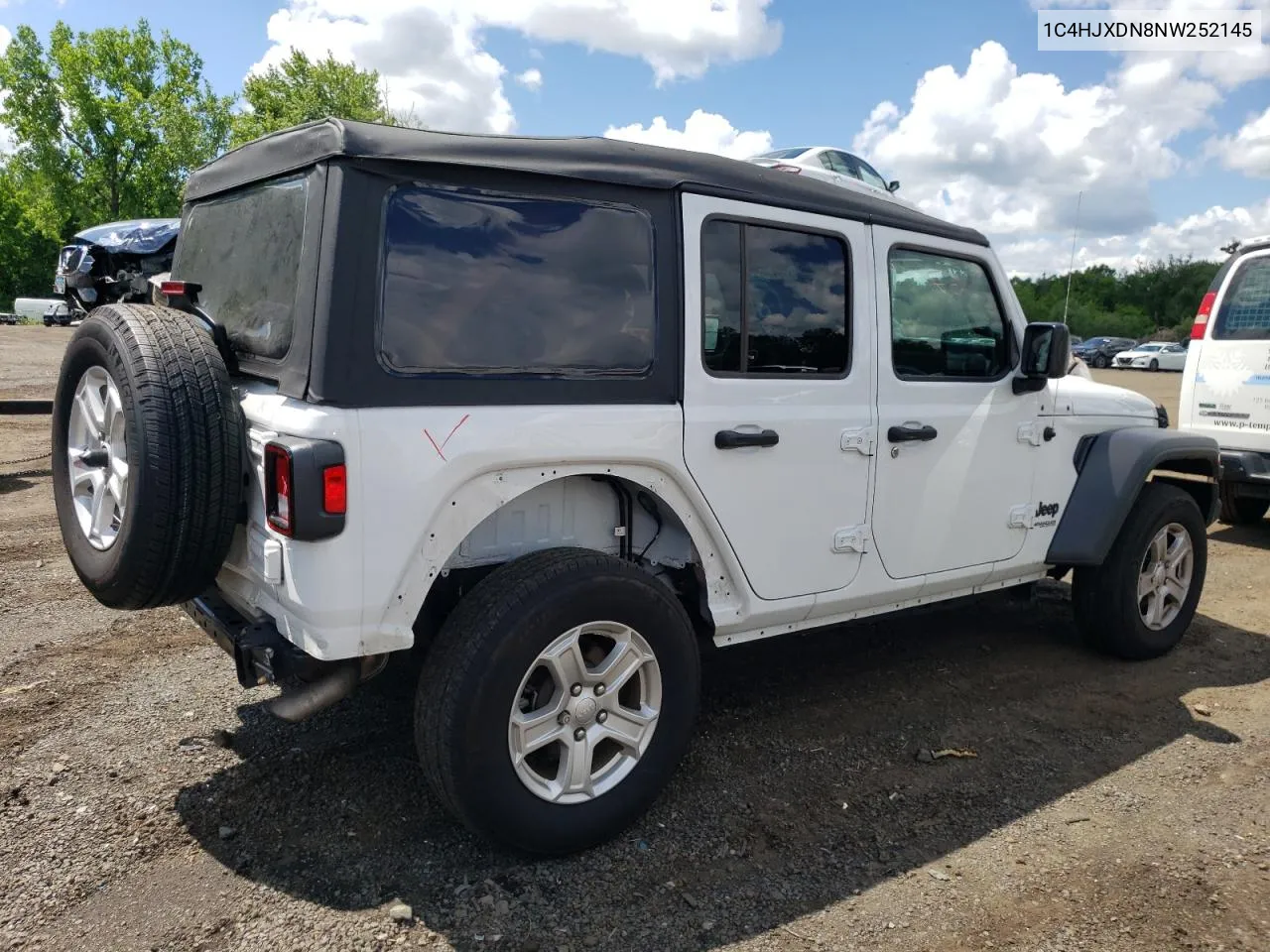 2022 Jeep Wrangler Unlimited Sport VIN: 1C4HJXDN8NW252145 Lot: 56861034