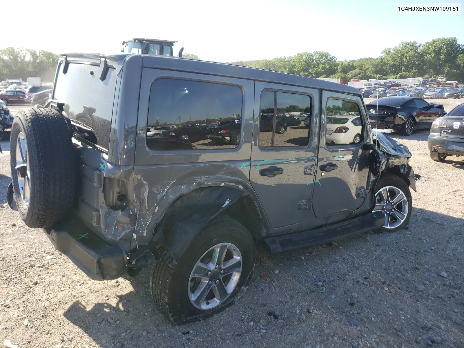 2022 Jeep Wrangler Unlimited Sahara VIN: 1C4HJXEN3NW109151 Lot: 58448364