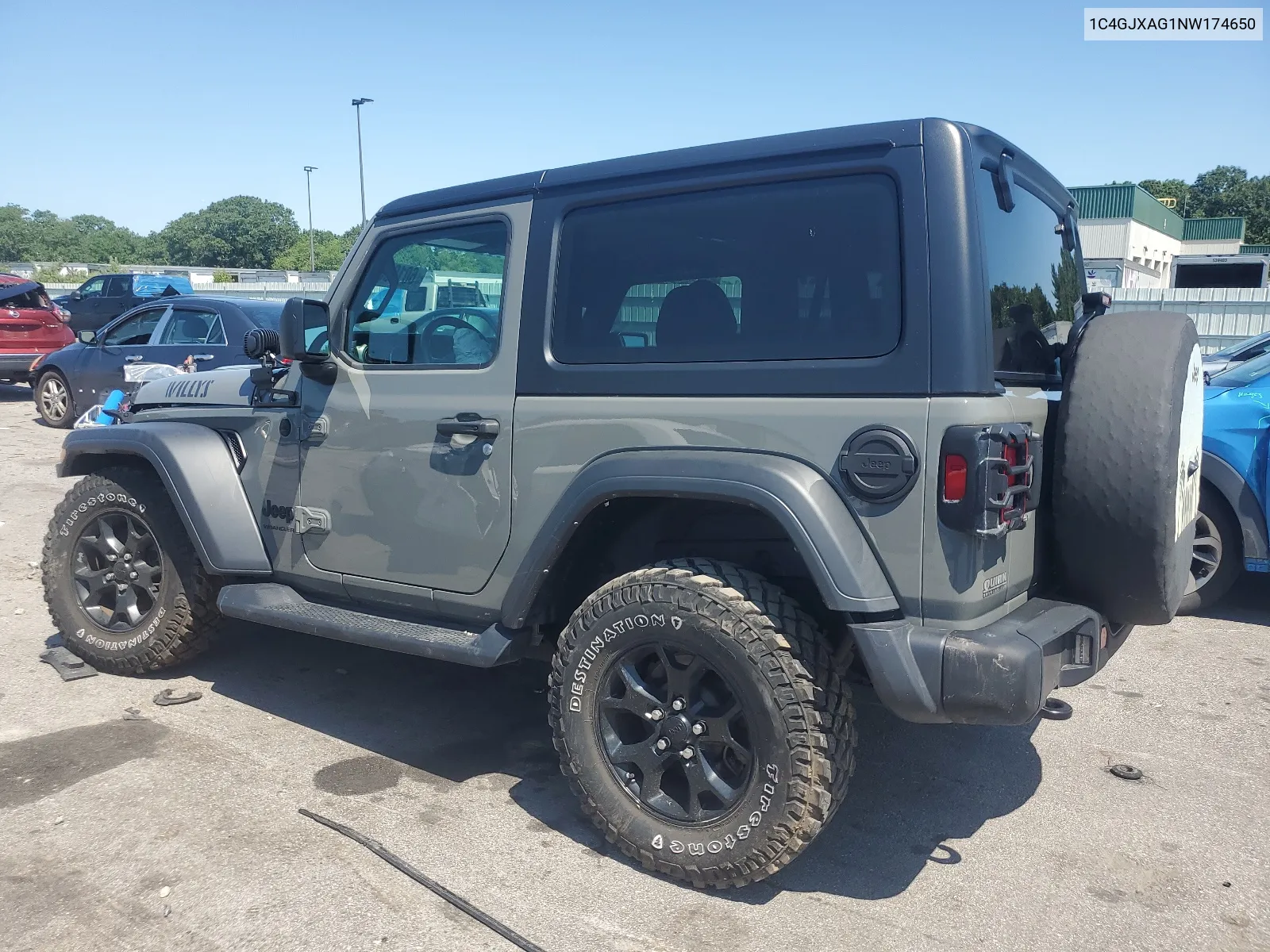 2022 Jeep Wrangler Sport VIN: 1C4GJXAG1NW174650 Lot: 60185644