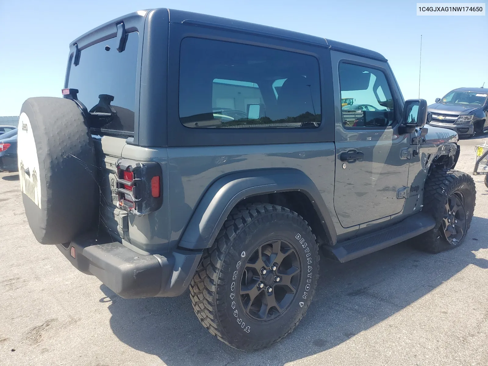 1C4GJXAG1NW174650 2022 Jeep Wrangler Sport