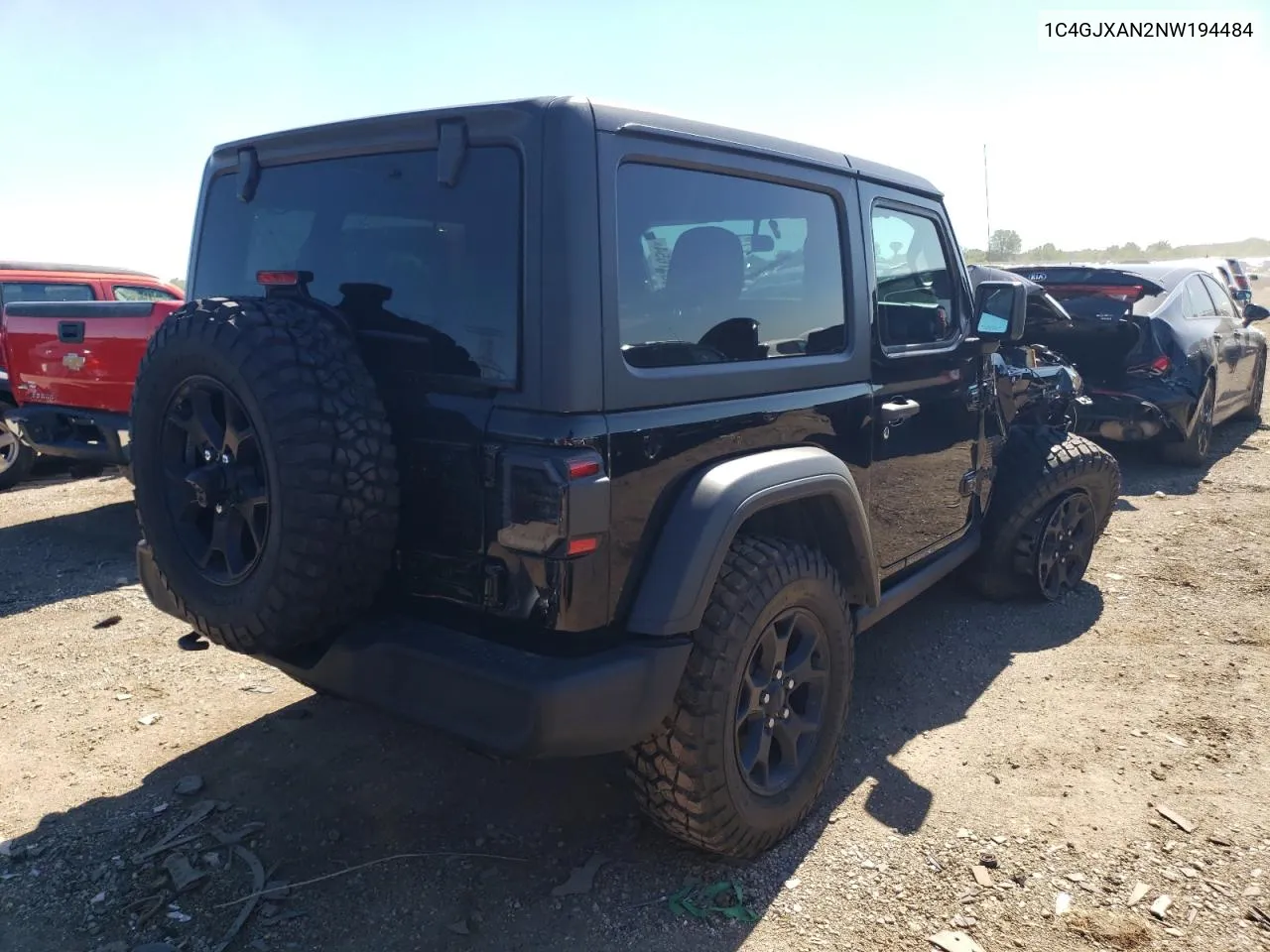 1C4GJXAN2NW194484 2022 Jeep Wrangler Sport