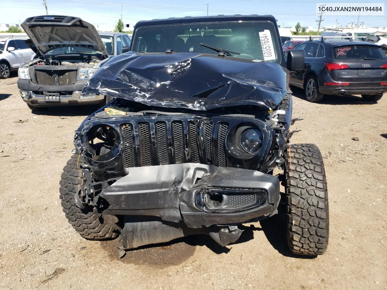 2022 Jeep Wrangler Sport VIN: 1C4GJXAN2NW194484 Lot: 60657654