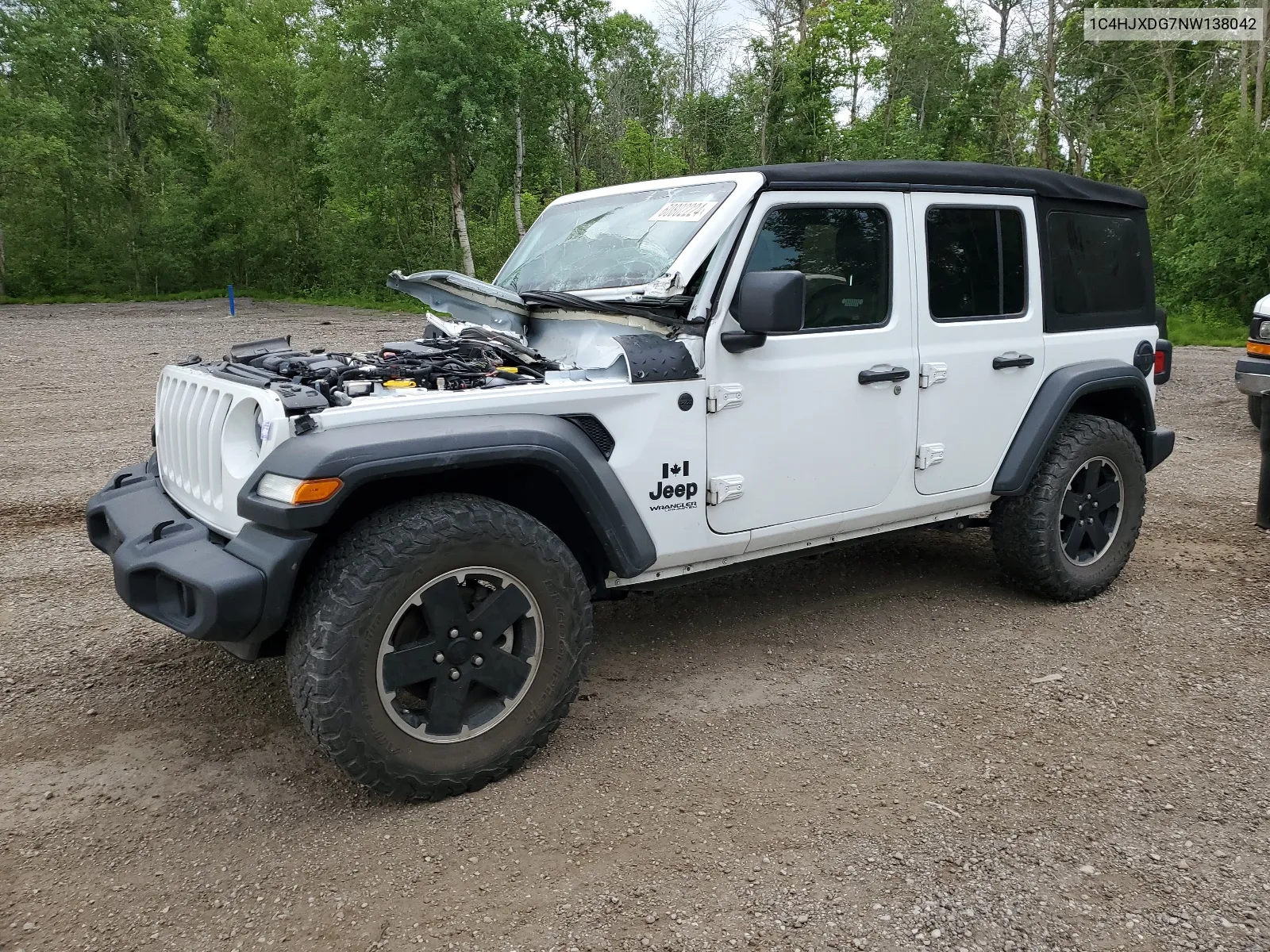 1C4HJXDG7NW138042 2022 Jeep Wrangler Unlimited Sport