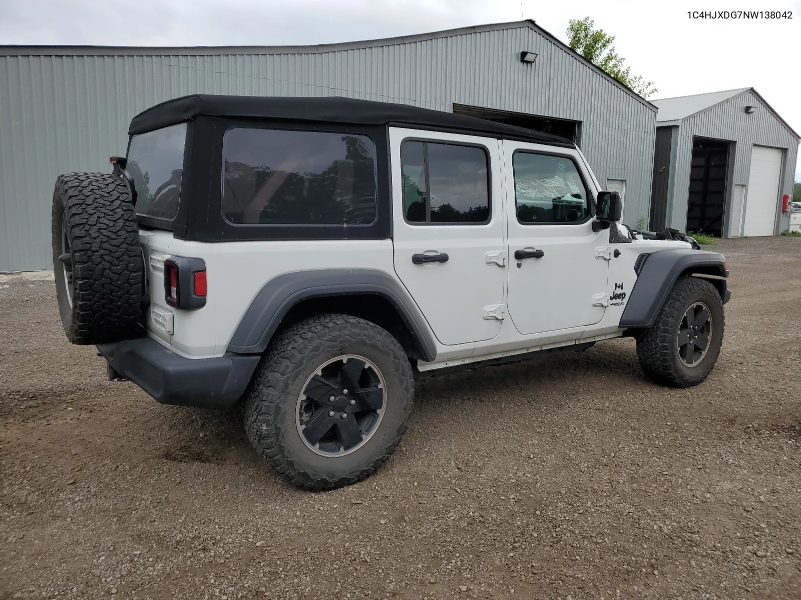 2022 Jeep Wrangler Unlimited Sport VIN: 1C4HJXDG7NW138042 Lot: 60802224