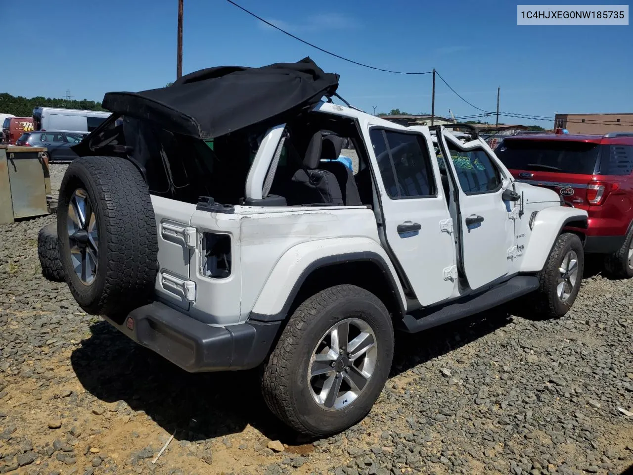 2022 Jeep Wrangler Unlimited Sahara VIN: 1C4HJXEG0NW185735 Lot: 60824804