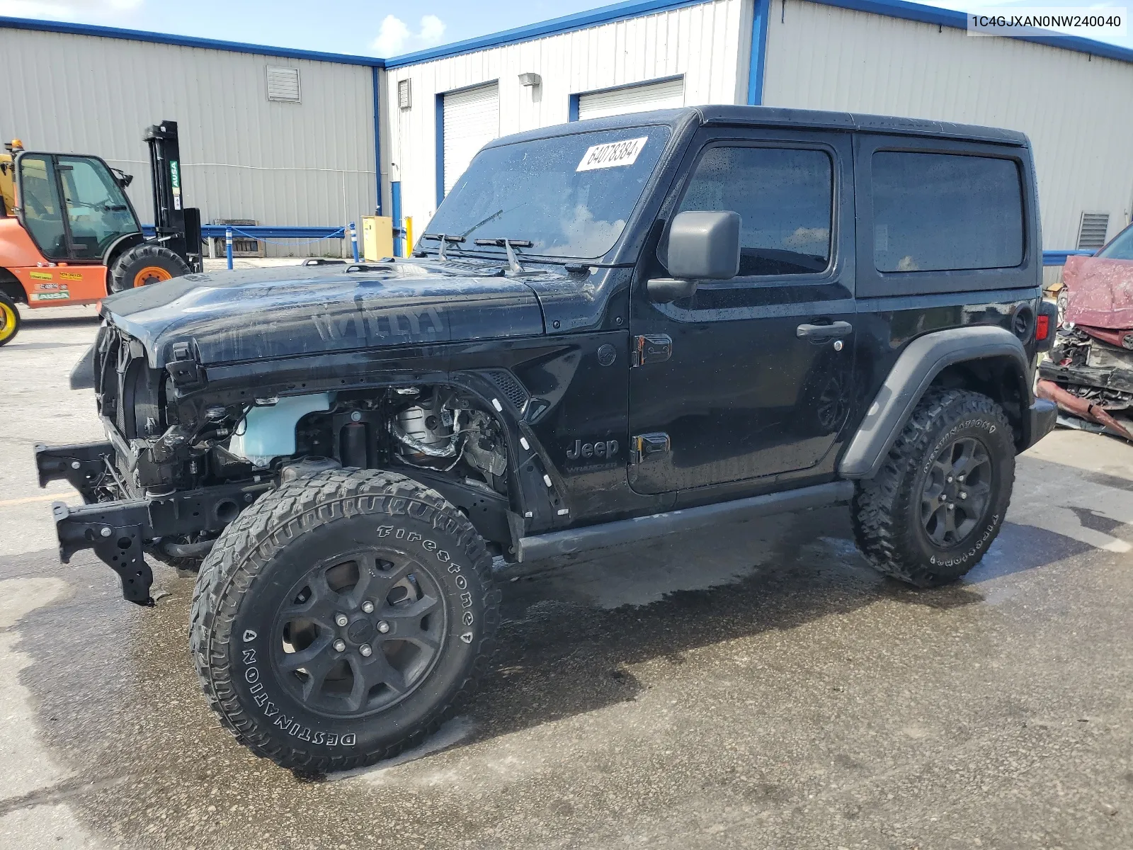 2022 Jeep Wrangler Sport VIN: 1C4GJXAN0NW240040 Lot: 64078384