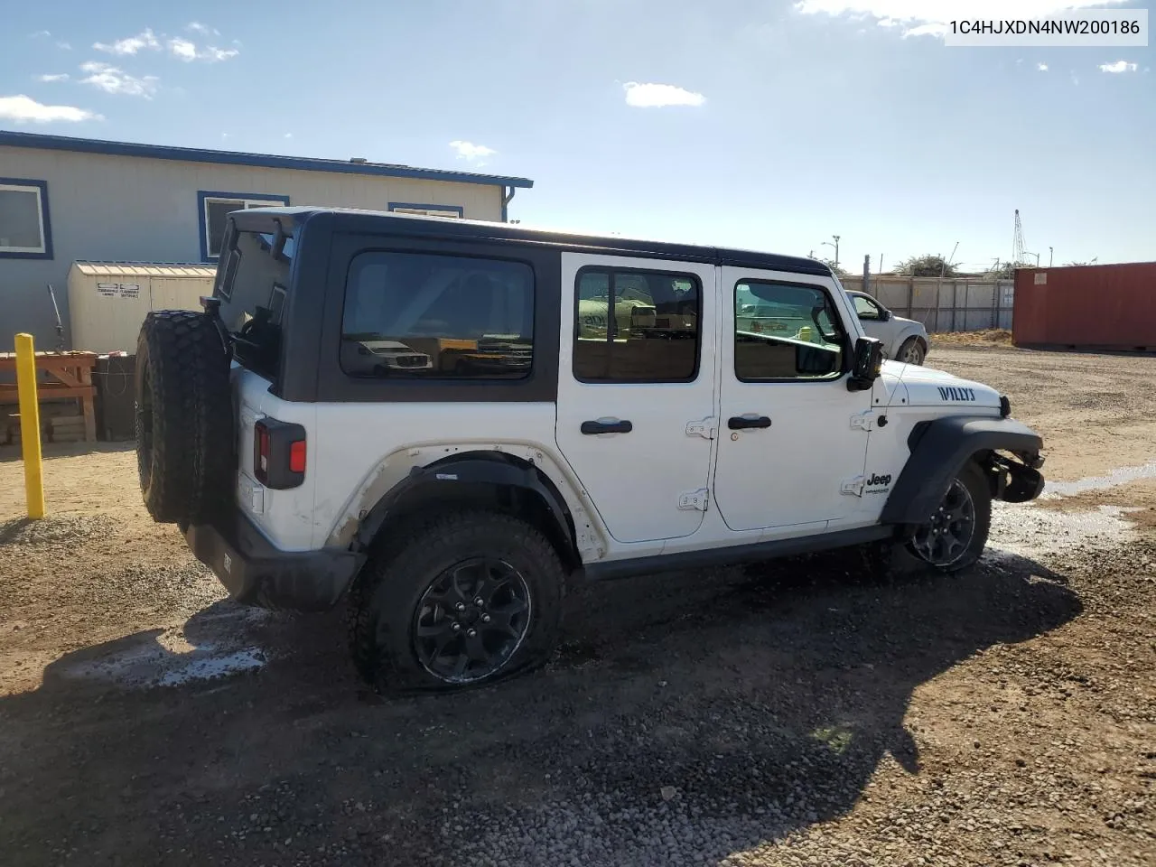 1C4HJXDN4NW200186 2022 Jeep Wrangler Unlimited Sport