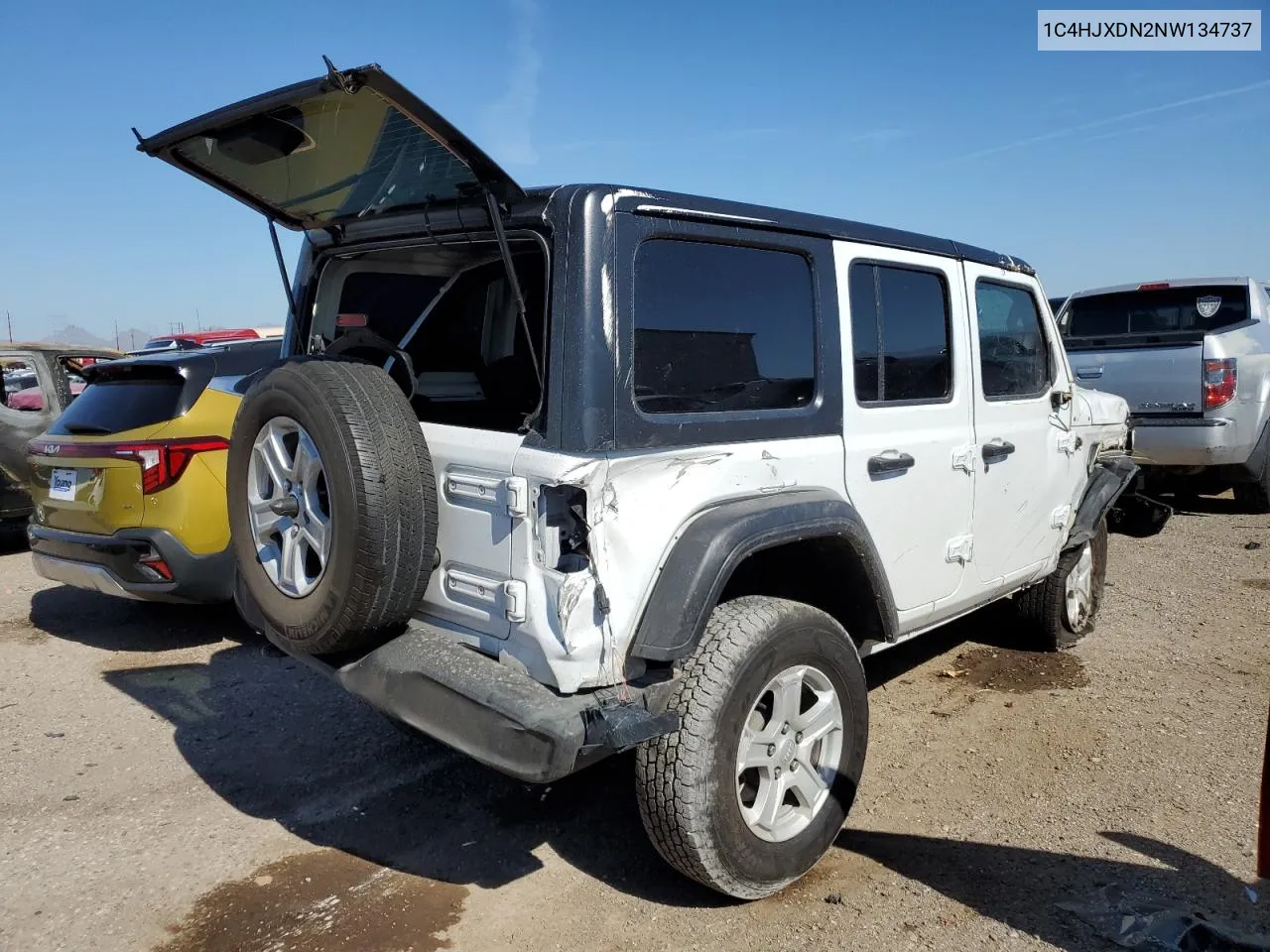 2022 Jeep Wrangler Unlimited Sport VIN: 1C4HJXDN2NW134737 Lot: 67411754