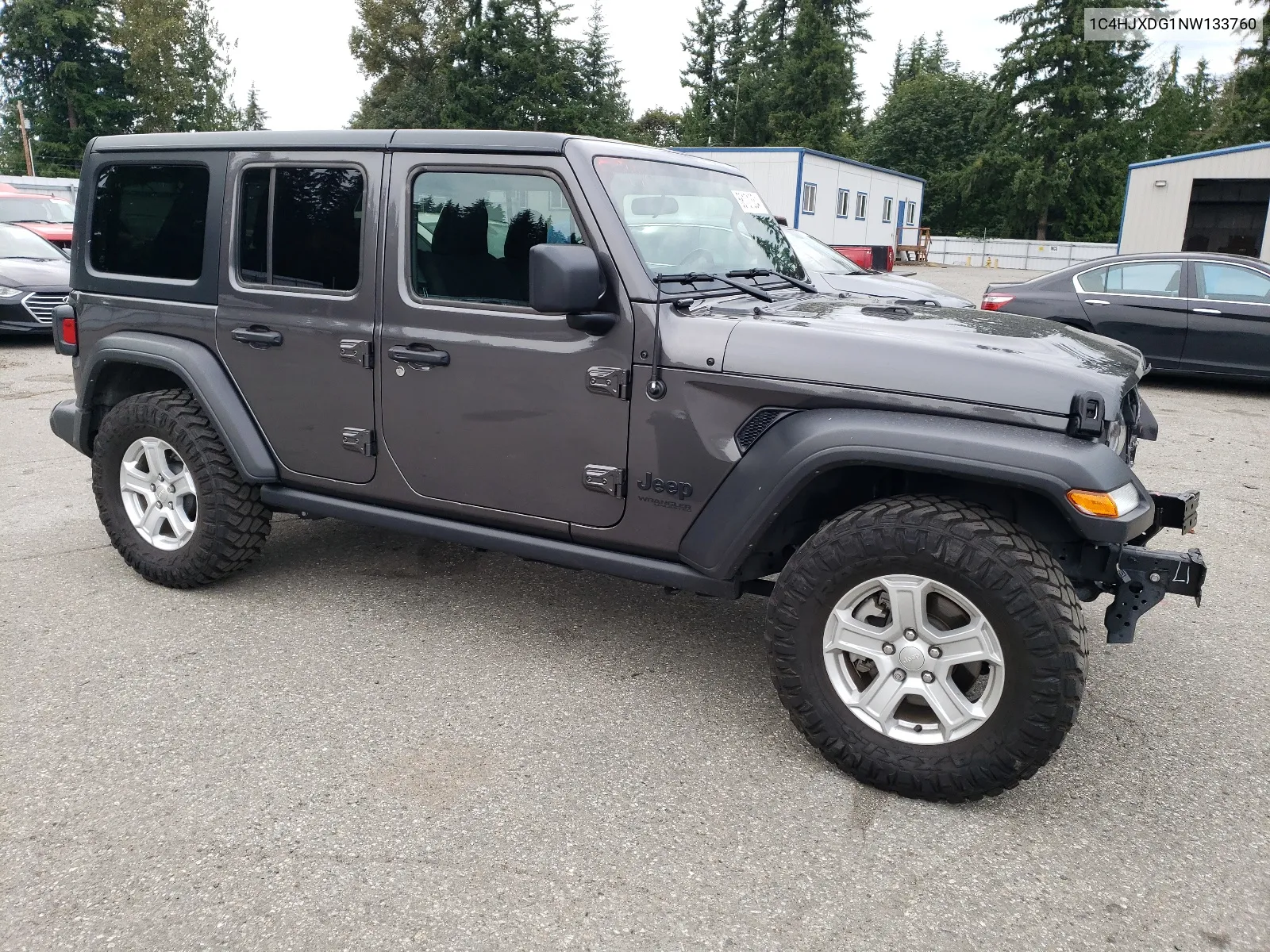 2022 Jeep Wrangler Unlimited Sport VIN: 1C4HJXDG1NW133760 Lot: 68101334