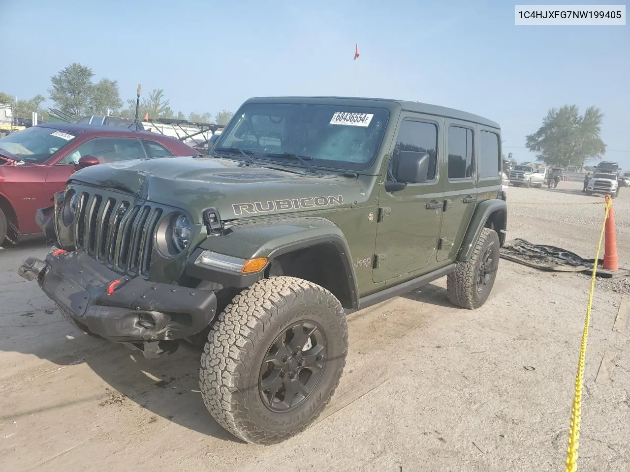 1C4HJXFG7NW199405 2022 Jeep Wrangler Unlimited Rubicon