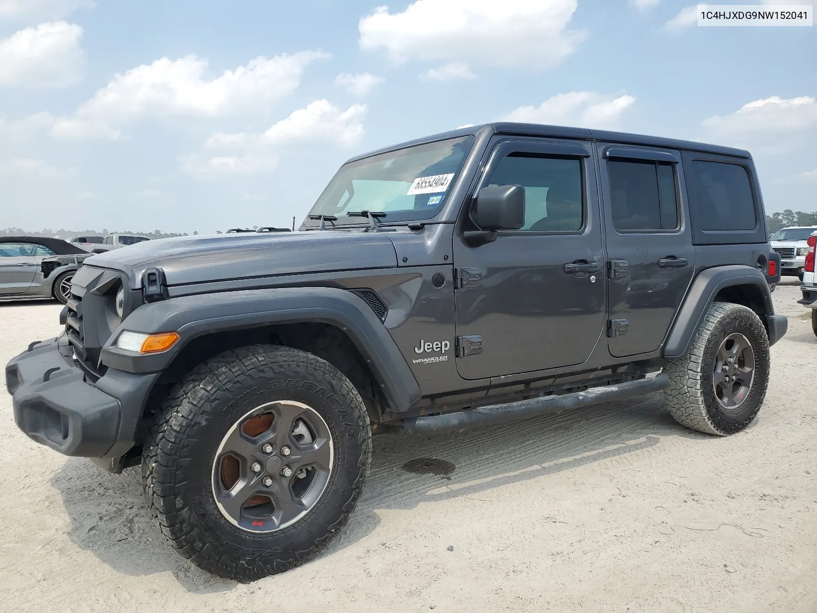 2022 Jeep Wrangler Unlimited Sport VIN: 1C4HJXDG9NW152041 Lot: 68554904