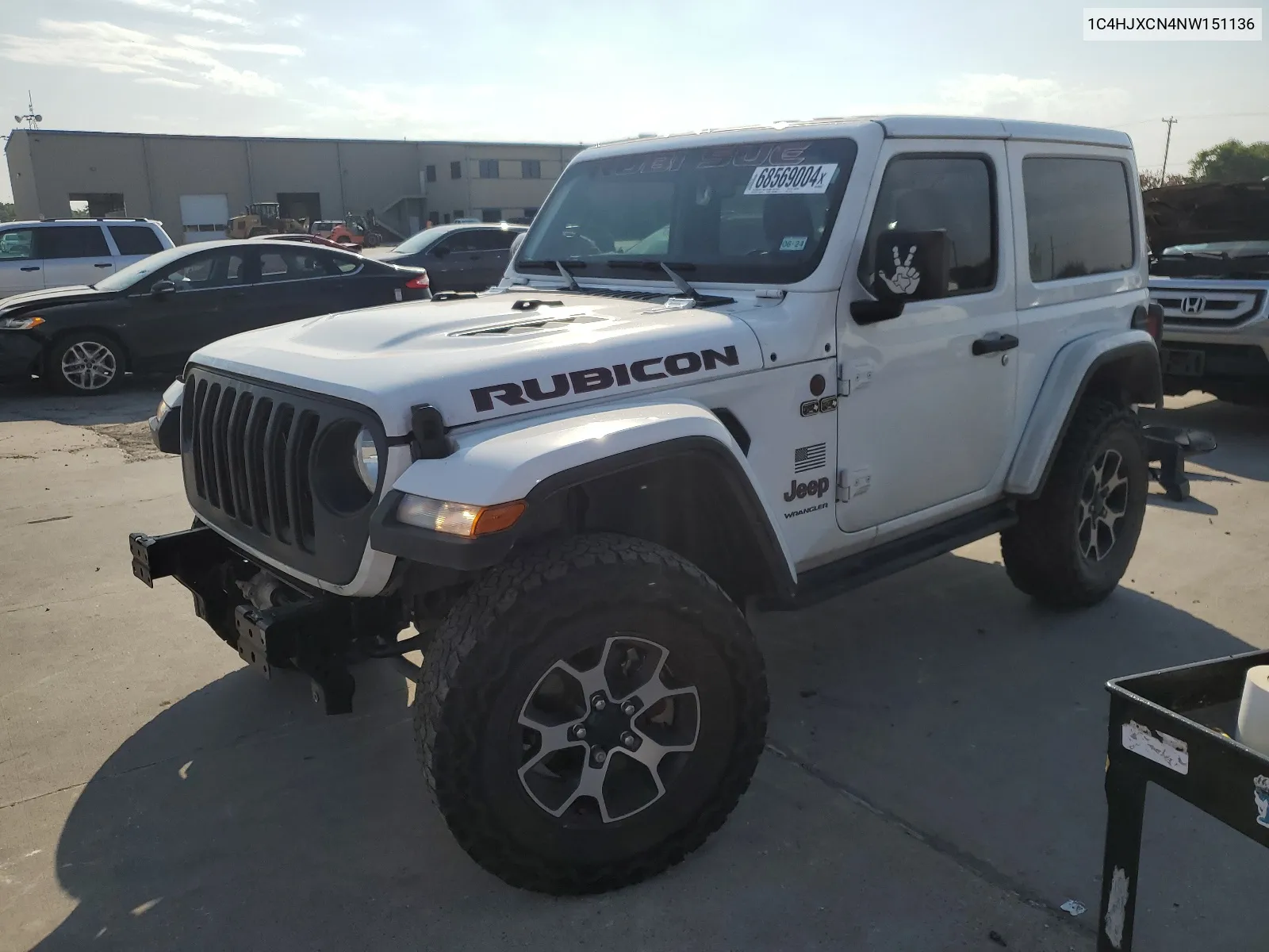 2022 Jeep Wrangler Rubicon VIN: 1C4HJXCN4NW151136 Lot: 68569004