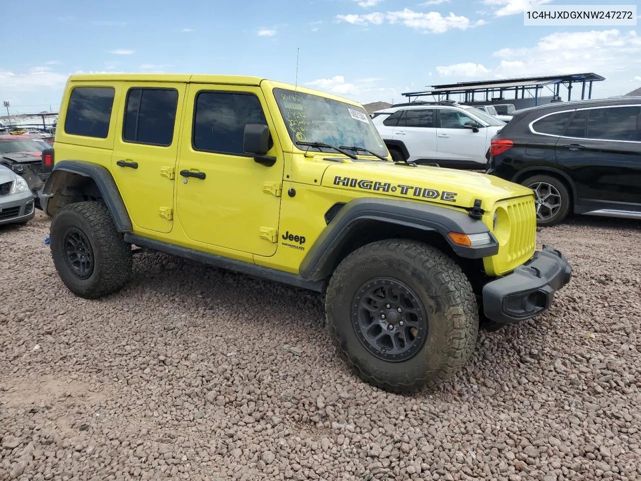 2022 Jeep Wrangler Unlimited Sport VIN: 1C4HJXDGXNW247272 Lot: 68921584