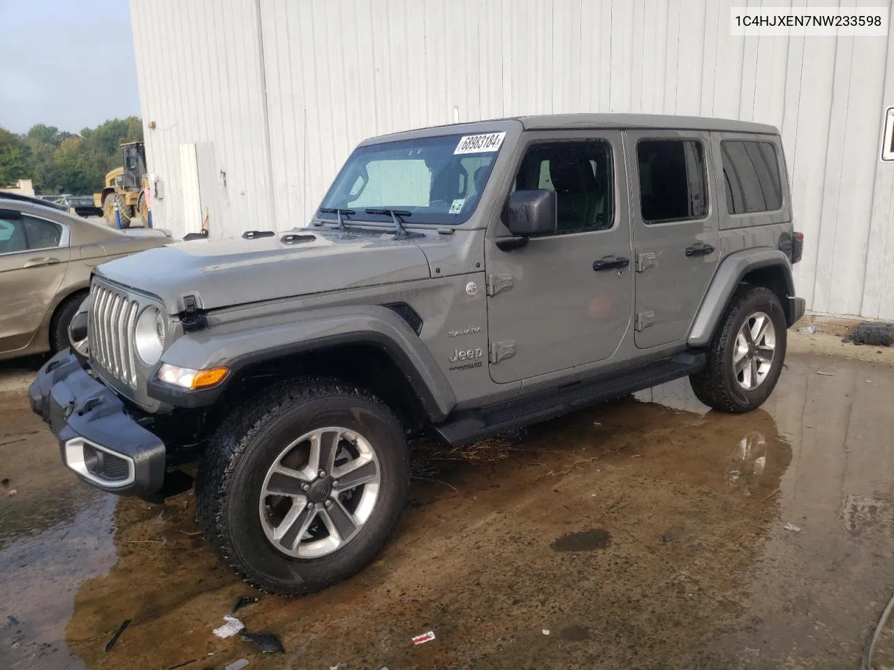 2022 Jeep Wrangler Unlimited Sahara VIN: 1C4HJXEN7NW233598 Lot: 68983184