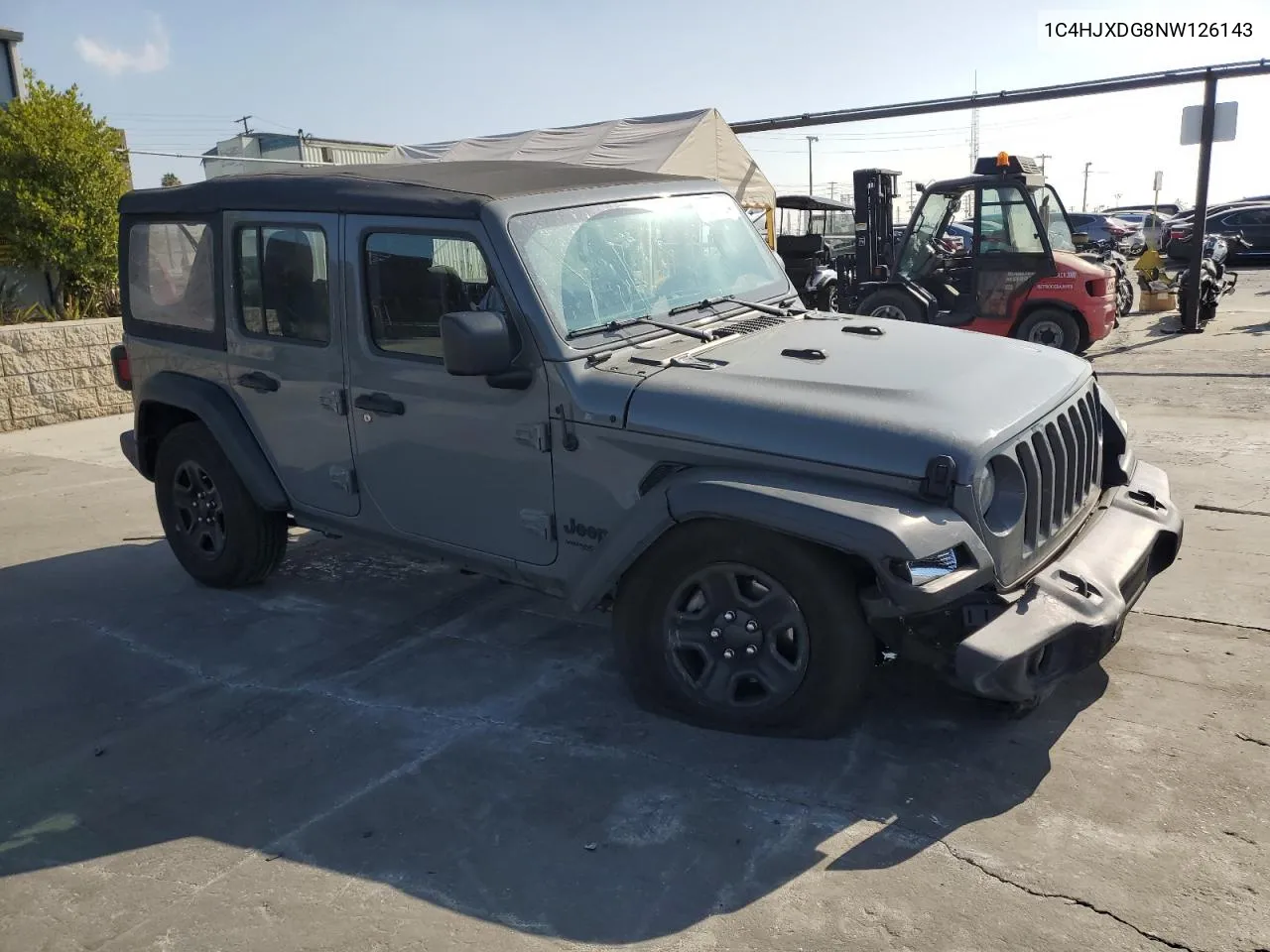 2022 Jeep Wrangler Unlimited Sport VIN: 1C4HJXDG8NW126143 Lot: 69293784