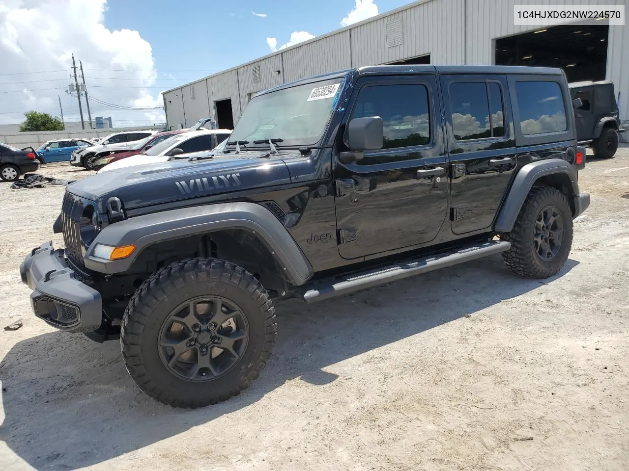 1C4HJXDG2NW224570 2022 Jeep Wrangler Unlimited Sport