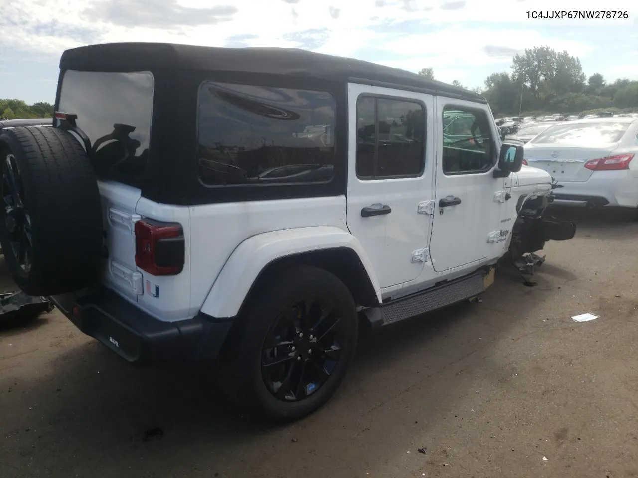 2022 Jeep Wrangler Unlimited Sahara 4Xe VIN: 1C4JJXP67NW278726 Lot: 69863464