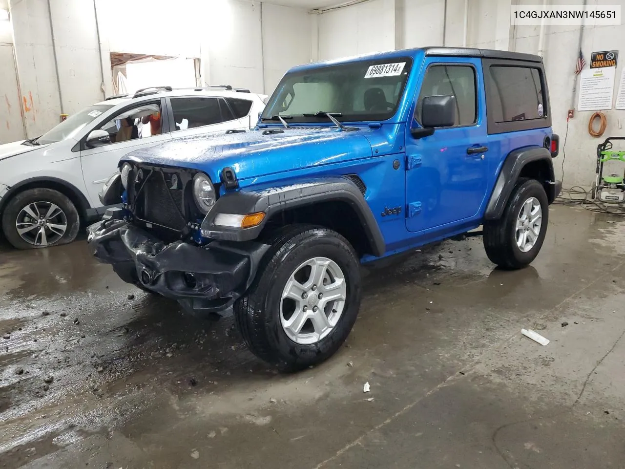 1C4GJXAN3NW145651 2022 Jeep Wrangler Sport