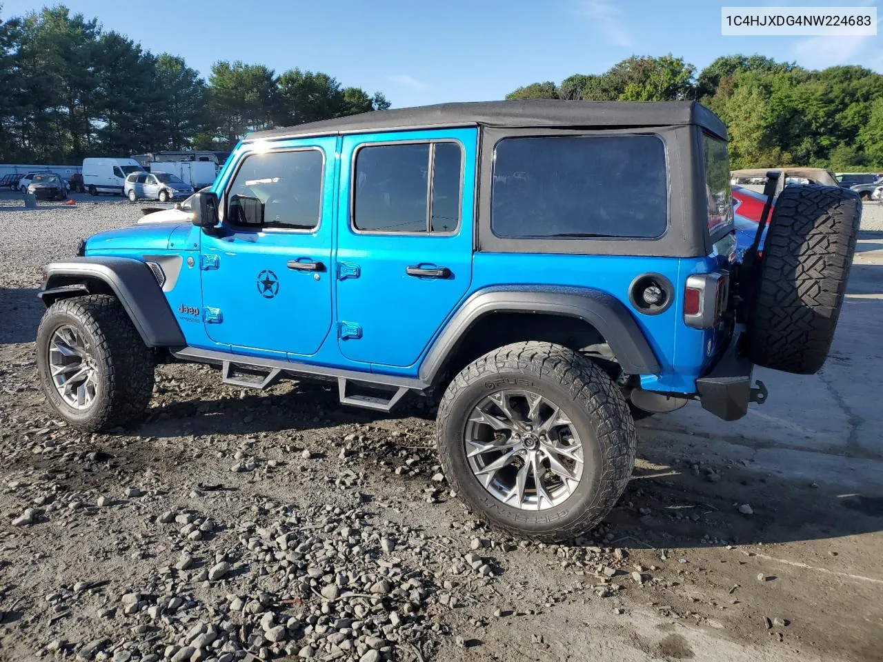 2022 Jeep Wrangler Unlimited Sport VIN: 1C4HJXDG4NW224683 Lot: 70258994