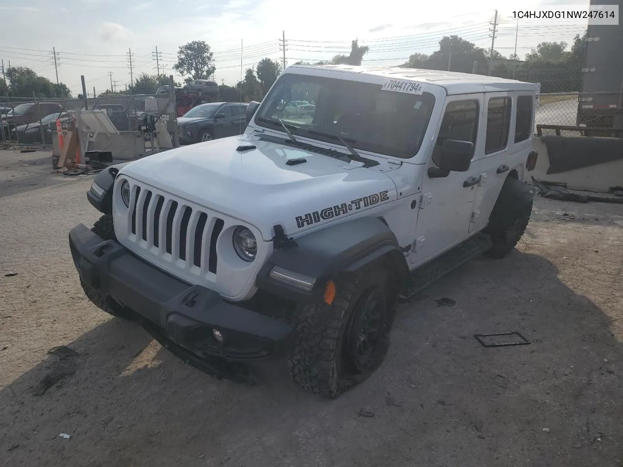 1C4HJXDG1NW247614 2022 Jeep Wrangler Unlimited Sport