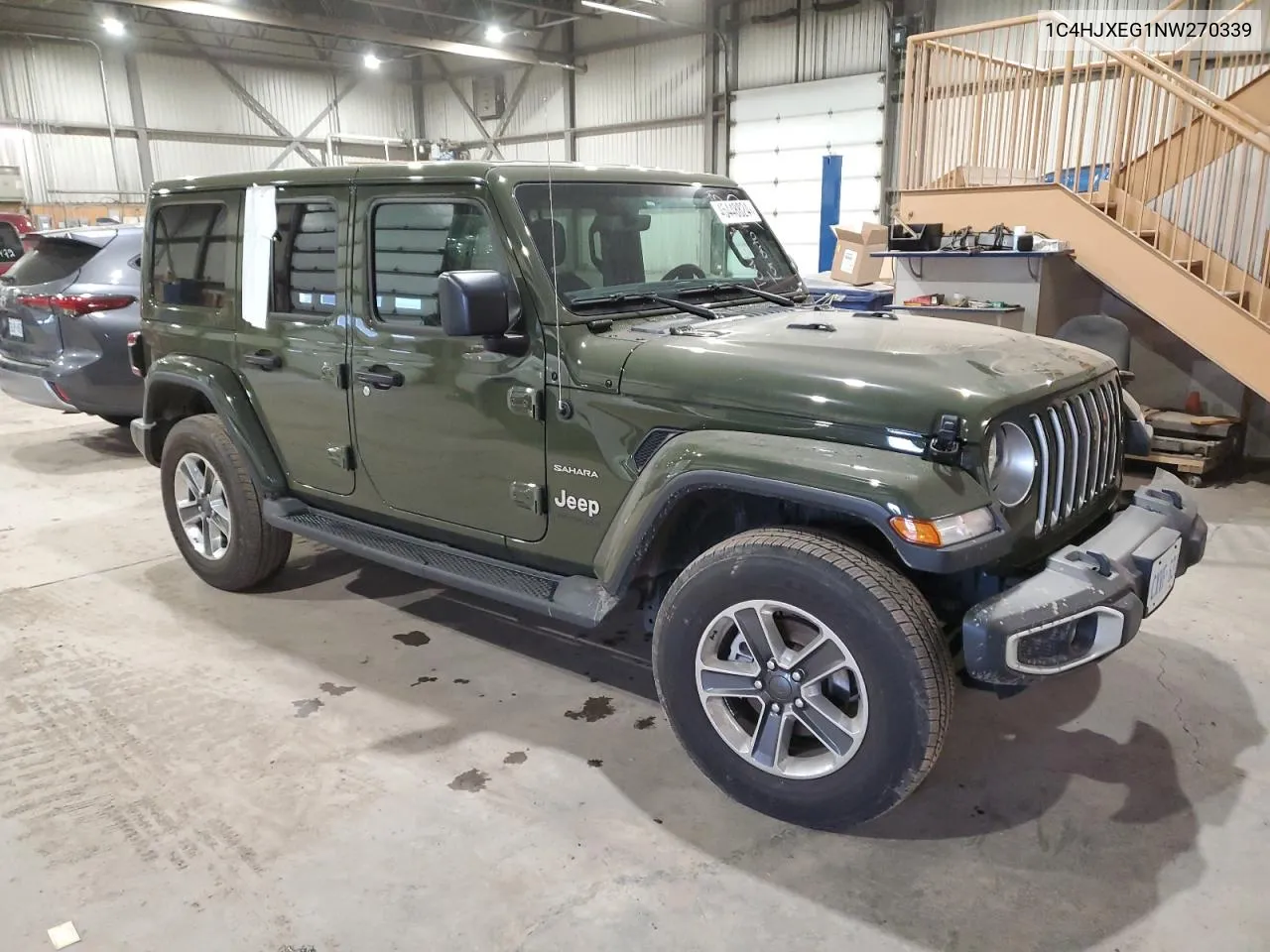 2022 Jeep Wrangler Unlimited Sahara VIN: 1C4HJXEG1NW270339 Lot: 70843874