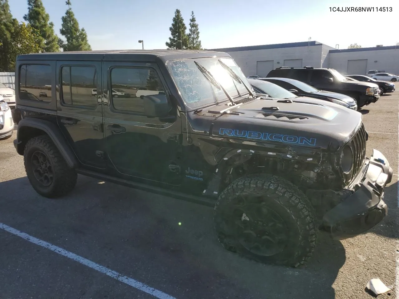 2022 Jeep Wrangler Unlimited Rubicon 4Xe VIN: 1C4JJXR68NW114513 Lot: 71217444