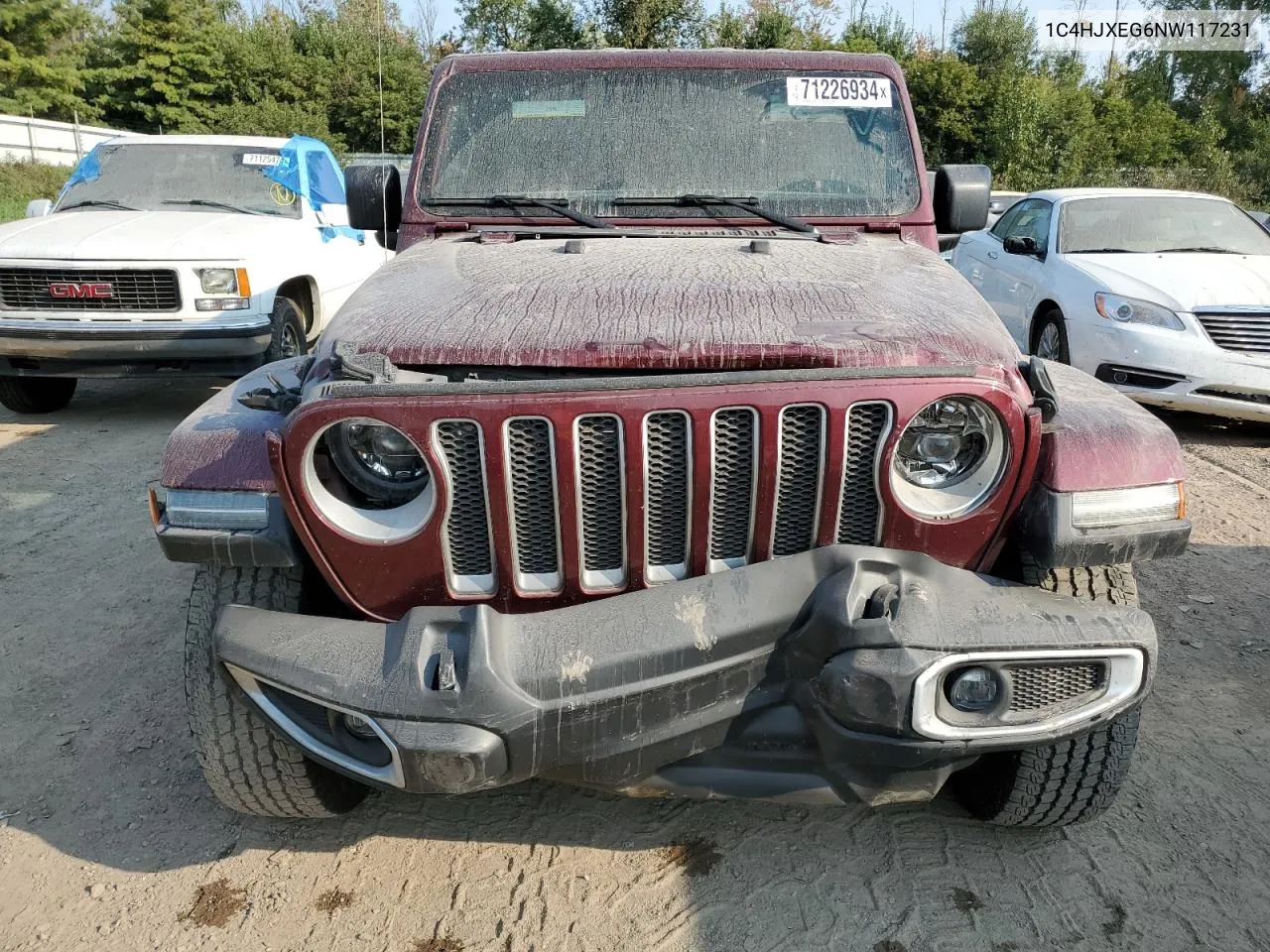 2022 Jeep Wrangler Unlimited Sahara VIN: 1C4HJXEG6NW117231 Lot: 71226934