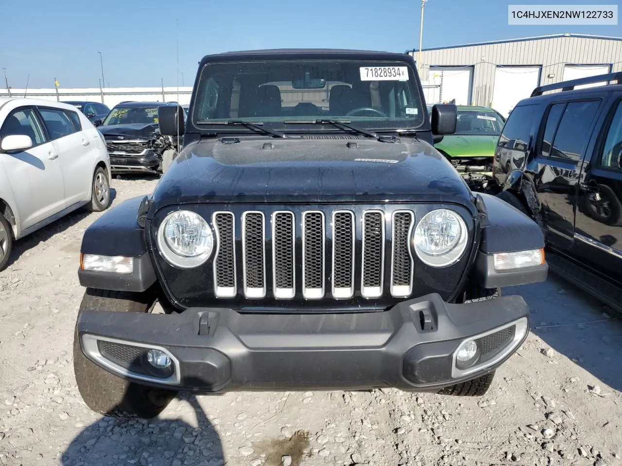 2022 Jeep Wrangler Unlimited Sahara VIN: 1C4HJXEN2NW122733 Lot: 71828934