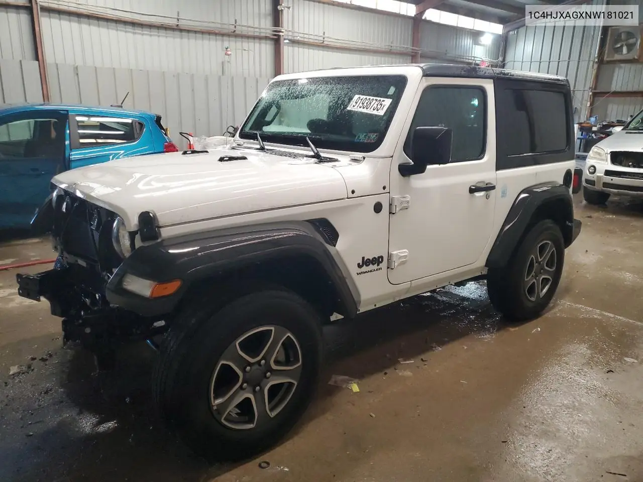 1C4HJXAGXNW181021 2022 Jeep Wrangler Sport