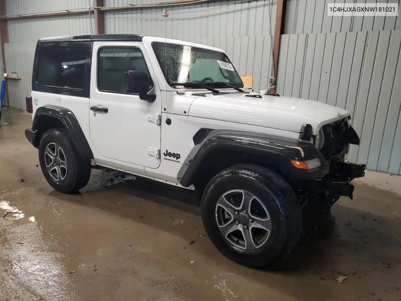 1C4HJXAGXNW181021 2022 Jeep Wrangler Sport